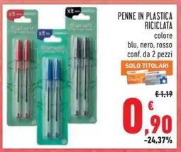 Conad PENNE IN PLASTICA RICICLATA offerta