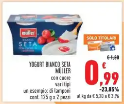 Conad YOGURT BIANCO SETA MÜLLER offerta