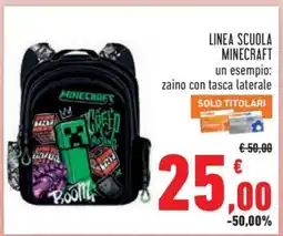 Conad LINEA SCUOLA MINECRAFT offerta