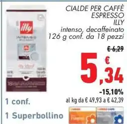Conad CIALDE PER CAFFÈ ESPRESSO ILLY offerta