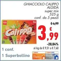 Conad GHIACCIOLO CALIPPO ALGIDA offerta