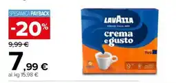 Carrefour LAVAZZA crema e gusto offerta
