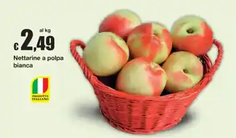 Nettarine a polpa bianca