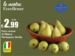 Sì con te Pere coscia di Ribera Parlapiano Sicilia offerta