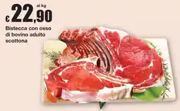 Sì con te Bistecca con osso di bovino adulto scottona offerta