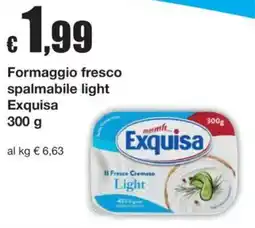 Sì con te Formaggio fresco spalmabile light Exquisa offerta