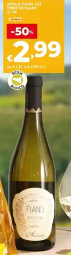 Bennet Antale Fiano IGT Terre Siciliane offerta