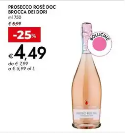 Bennet Prosecco Rosé DOC Brocca dei Dori offerta