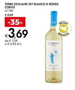 Bennet Terre Siciliane IGT Bianco Corvo offerta