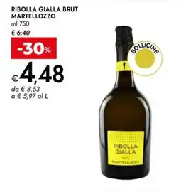 Bennet Ribolla Gialla Brut Martellozzo offerta