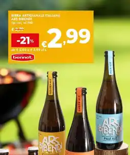 Bennet Birra artigianale italiana Ars Bibendi offerta