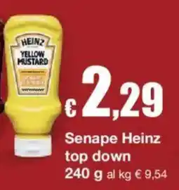 Sì con te Senape Heinz top down offerta