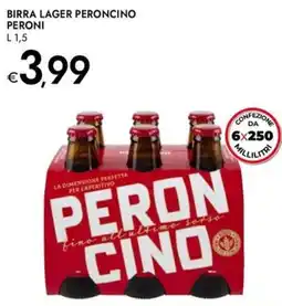 Bennet Birra Lager Peroncino Peroni offerta