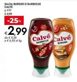Bennet Salsa Burger o Barbecue Calvé offerta