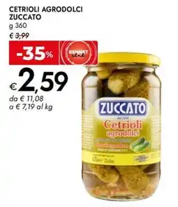 Bennet Cetrioli agrodolci Zuccato offerta