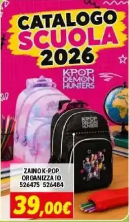 Orizzonte ZAINO K-POP ORGANIZZA IO offerta