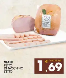 SeBón Supermercati VIANI PETTO DI TACCHINO offerta