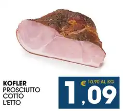 SeBón Supermercati KOFLER PROSCIUTTO COTTO L'ETTO offerta