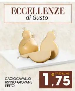 SeBón Supermercati Caciocavallo Irpino Giovane L'Etto offerta
