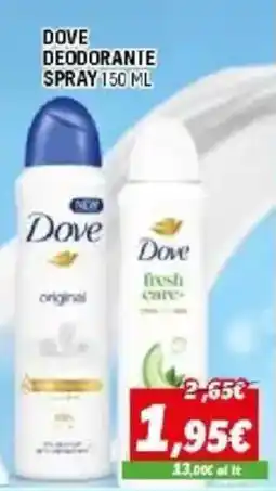 Orizzonte Dove deodorante spray offerta