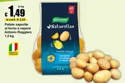 Sì con te Supermercati Patate saporite al forno e vapore Antonio Ruggiero offerta