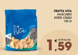 SeBón Supermercati Frutta Vita Anacardi Interi Crudi offerta