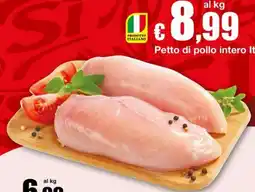 Sì con te Supermercati Petto di pollo intero It offerta