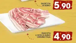 SeBón Supermercati Salsiccia di suino offerta