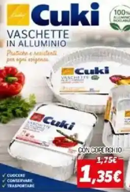 Orizzonte Cuki Vaschette in alluminio offerta