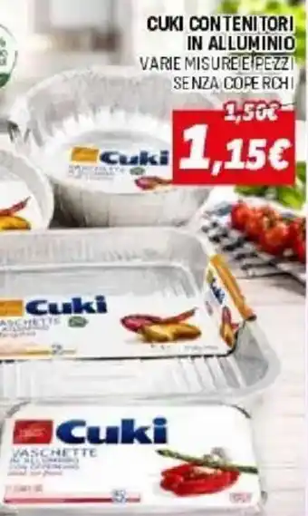 Cuki contenitori in alluminio