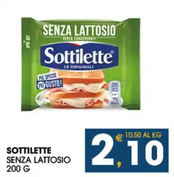 SeBón Supermercati Sottilette senza lattosio offerta