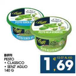 SeBón Supermercati BIFFI PESTO CLASSICO SENZ' AGLIO offerta