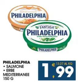 SeBón Supermercati PHILADELPHIA SALMONE ERBE MEDITERRANEE offerta