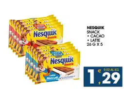 SeBón Supermercati Nesquik Snack offerta
