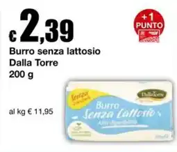 Sì con te Supermercati Burro senza lattosio Dalla Torre offerta