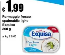Sì con te Supermercati Formaggio fresco spalmabile light Exquisa offerta