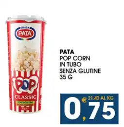 SeBón Supermercati PATA POP CORN IN TUBO SENZA GLUTINE offerta