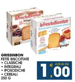 SeBón Supermercati GrissinBon Fette Biscottate offerta