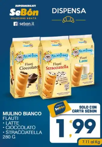 SeBón Supermercati Mulino bianco flauti offerta