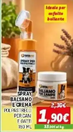 Orizzonte SPRAY BALSAMO E CREMA POLPASTRELLI PER CANI E GATTI offerta