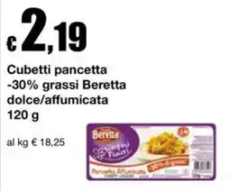 Sì con te Supermercati Cubetti pancetta Beretta offerta