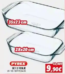 Orizzonte PYREX SET 2 TEGLIE VETRO TEMPERATO offerta