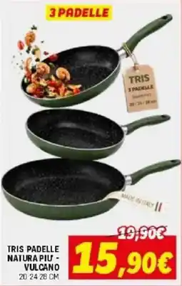 Orizzonte TRIS PADELLE NATURA PIU' - VULCANO offerta