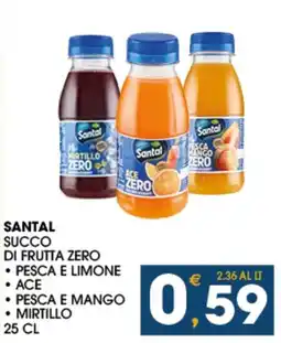 SeBón Supermercati SANTAL SUCCO DI FRUTTA ZERO offerta