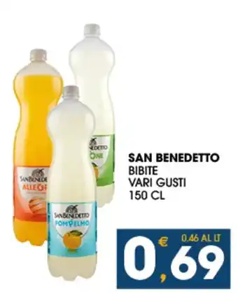 SeBón Supermercati SAN BENEDETTO BIBITE VARI GUSTI offerta