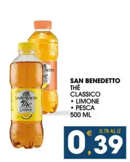SeBón Supermercati San Benedetto Thè Classico offerta
