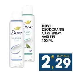 SeBón Supermercati Dove Deodorante Care Spray offerta