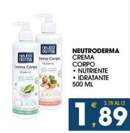 SeBón Supermercati Neutroderma Crema Corpo offerta