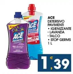 SeBón Supermercati ACE DETERGENTE PAVIMENTI offerta