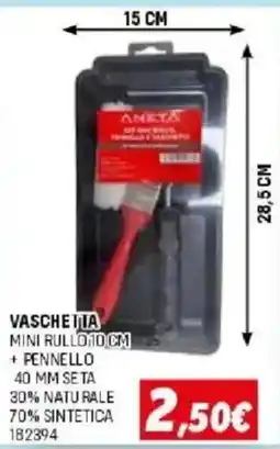 Orizzonte VASCHETTA ANETA MINI RULLO 10 CM offerta